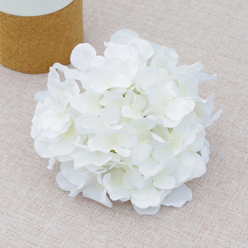 High Quality Silk Hydrangea Flowers 17cm DIY Decorative Silk Flower Heads