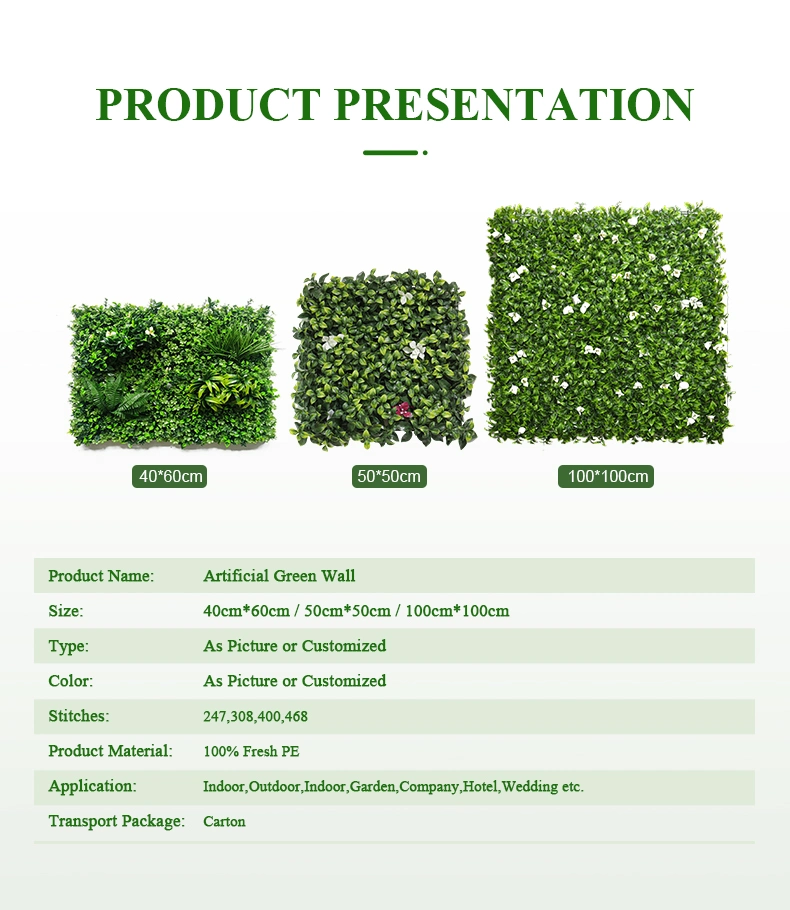 Simulation Plant Wall Green Plant Background Wall Milan Plastic Fake Lawn